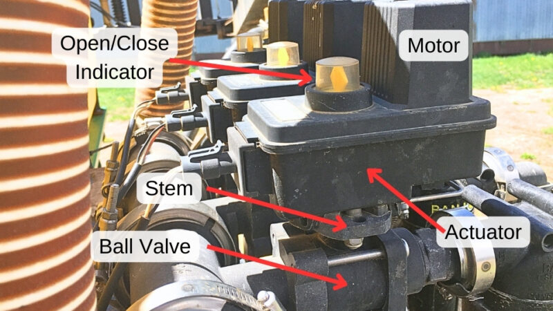 basic parts of an electric sprayer valve