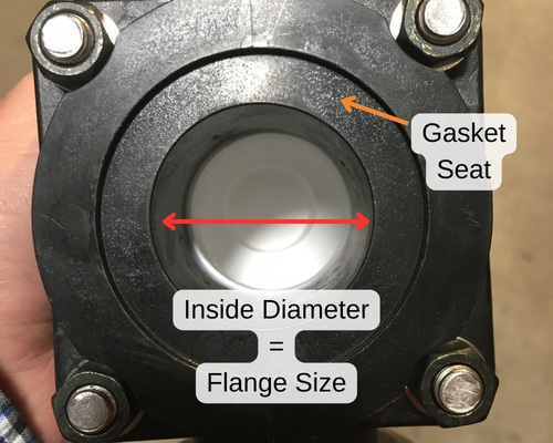 banjo manifold flange inside diameter measurement